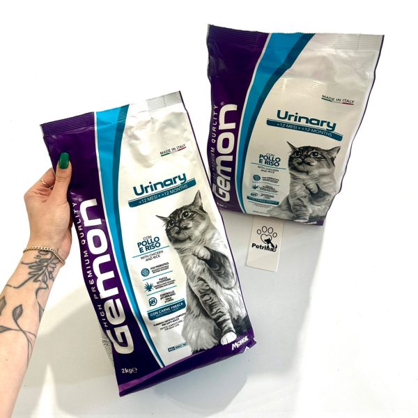 غذای گربه مونژه Gemon Urinaryسلامت سیستم ادراری، مرغ و برنج2 کیلو