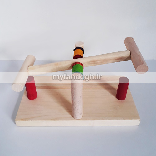 اسباب بازی الاکلنگ چوبی حیوانات خانگی